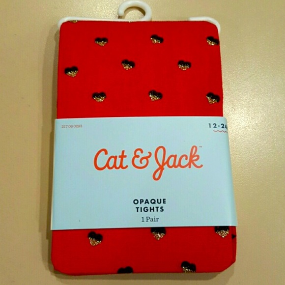 Cat Jack Red Opaque Tights | Poshmark